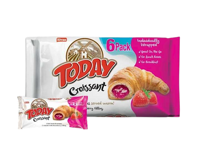 CROISSANT W/STRAWBERRY CREAM 12/270GR(6*45GR) TODAY A0840B