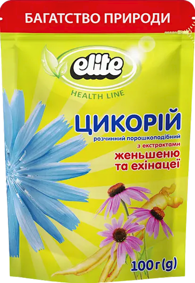 CHICORY POWDER INSTANT W/GINSENG&ECHINACEA 12/100GR ELITE