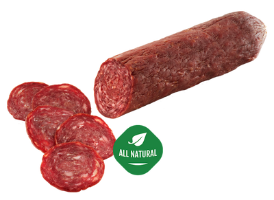 SALAMI BRAUSHVEGSKAYA DRY BRUSSEL PORK&BEEF 18/25LB  ALEF N43-BRA/92005