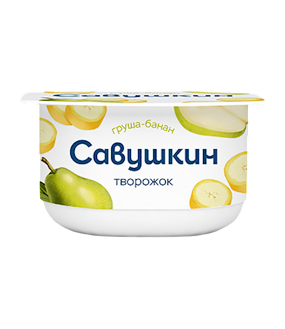 DESSERT PEAR&BANANA CURD 3.5% 8/120GR SAVUSHKIN PRODUCT N2721