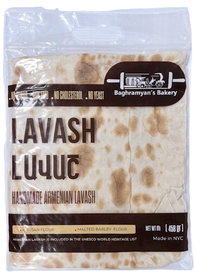 LAVASH ARMENIAN HANDMADE 1/458GR BY PC BAGHRAMYAN'S BAKERY