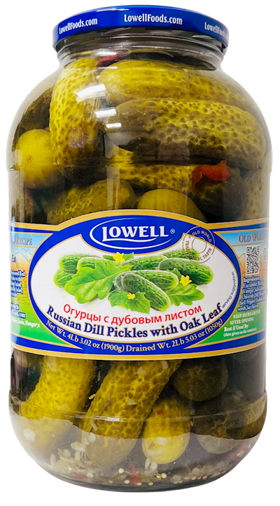 PICKLES W/DILL&OAK LEAF RUSSIAN 6/1900GR LOWELL N0201LF7268