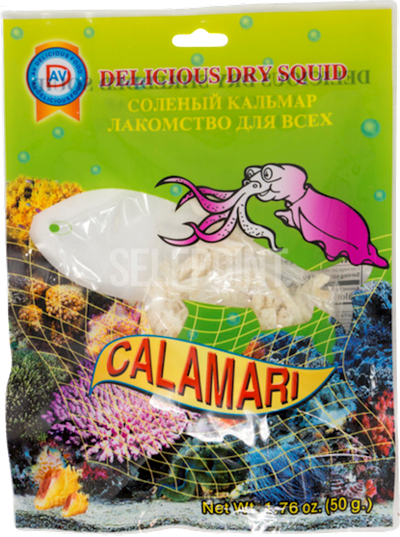 DRY FISH SQUID SHREDDED 10/64GR AV DELICIOUS N AV121(6)