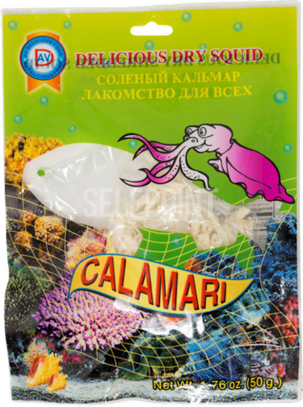 DRY FISH SQUID SHREDDED 10/64GR AV DELICIOUS N AV121(6)