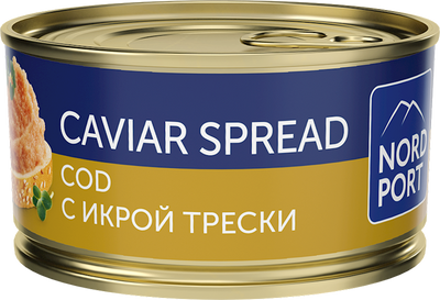 SPREAD CAVIAR COD 12/130GR NORD PORT N8079