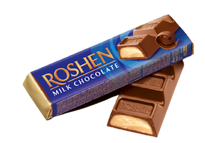 CHOCOLATE BAR BATONCHIK MILK W/CRÈME BRULEE FILLING 30/43GR ROSHEN N3654(6)
