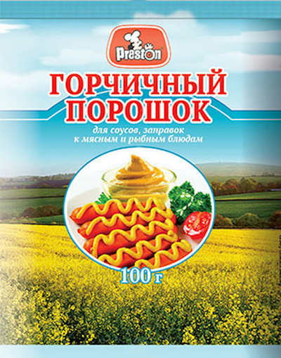 MUSTARD POWDER 60/100GR PRESTON RUSSIA N38605
