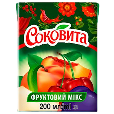 JUICE FRUIT MIX 27/0.2L SOKOVITA