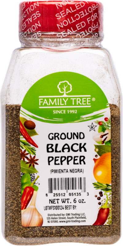 PEPPER BLACK GROUND 12/6OZ FAMILY TREE