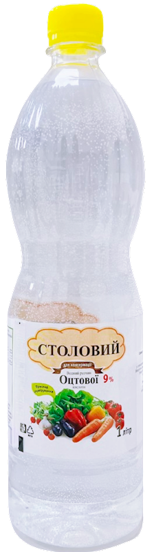 VINEGAR 9% 12/1L STOLOVIY UKRAINE