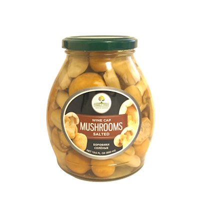 MUSHROOMS STROPHARIA WINE CAP SALTED 12/580GR FAMILY TREE