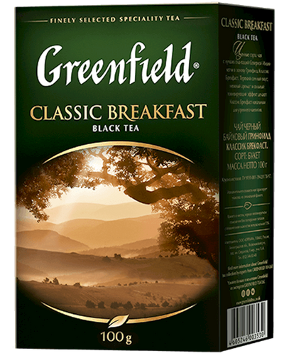 TEA BLACK CLASSIC BREAKFAST 14/100GR GREENFIELD 0353-14