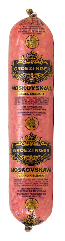 SALAMI MOSKOWSKAYA CHUBS V/P 1/1.4LB GROEZINGER  N91707/MOSKVAC