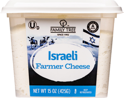 FARMER CHEESE ISRAELI 12/425GR KOSHER FAMILY TREE