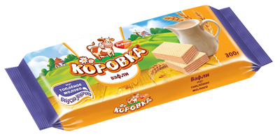 WAFFLES KOROVKA W/BAKED MILK FLAVOR 11/300GR ROT FRONT