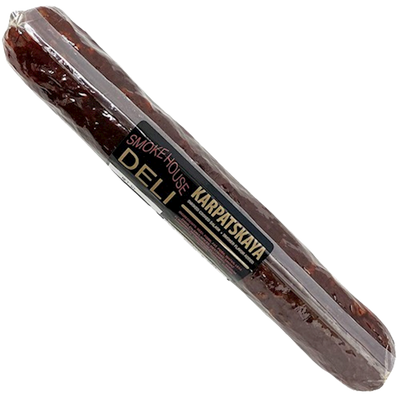 SALAMI KARPATSKAYA SMOKED V/P LONG 27/40LB SMOKE HOUSE N92501
020308700000