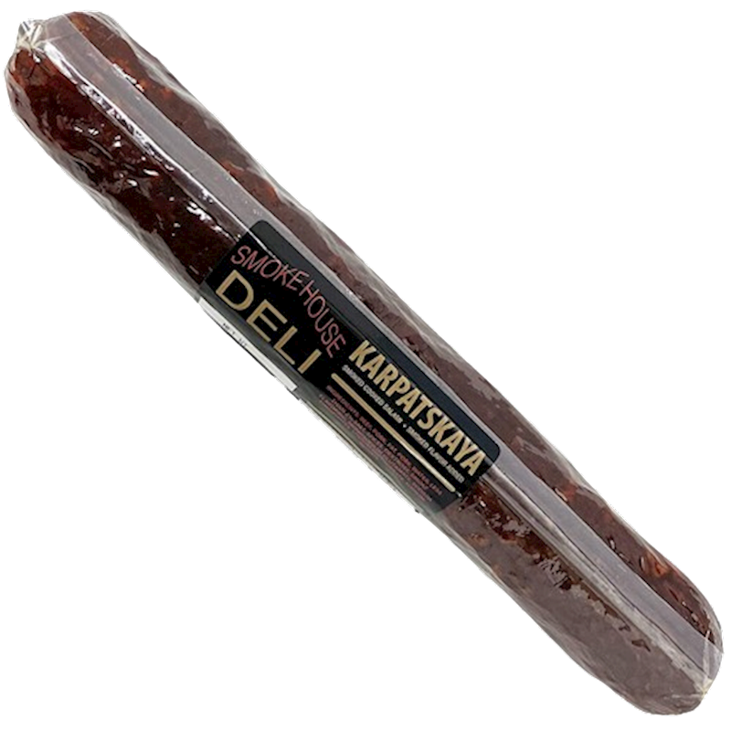SALAMI KARPATSKAYA SMOKED V/P LONG 27/40LB SMOKE HOUSE N92501
020308700000