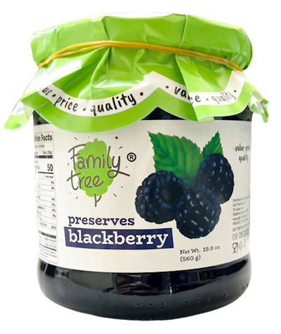 PRESERVES BLACKBERRY 12/560GR FAMILY TREE N63