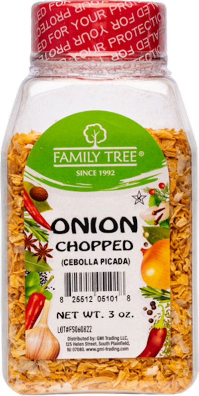 ONION CHOPPED 12/3OZ FAMILY TREE