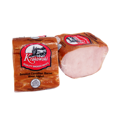 BACON CANADIAN SMOKED CHUNK 1/1.1 LB BELMONT N95613/46301-1
