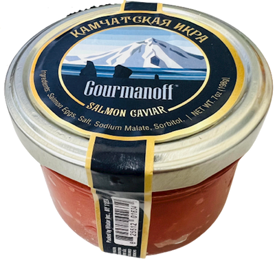 CAVIAR RED KAMCHATSKAYA 1/198GR GLASS GOURMANOFF NC207(30)