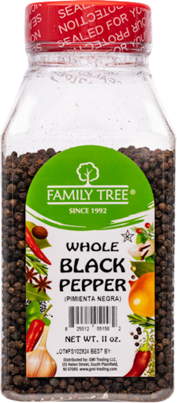 PEPPER BLACK WHOLE 12/11OZ FAMILY TREE