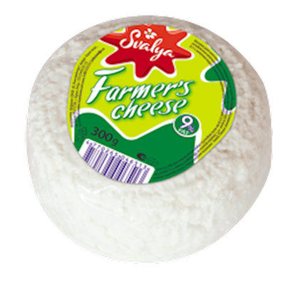 FARMER CHEESE CLASSIC 9% 6/300GR  SVALIA  LITHUANIA SV510