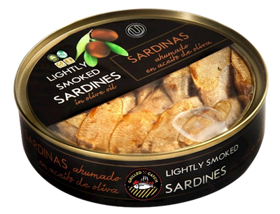 LIGHTLY SMOKED BRISLING SARDINES IN OLIVE OIL E/O 10/160GR BRIVAIS VILNIS (4) N6808