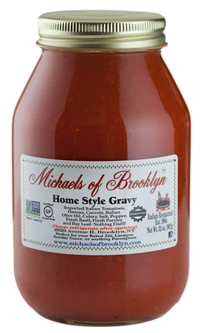 SAUCE HOMESTYLE GRAVY 6/32OZ MICHAELS OF BROOKLYN N6-2855