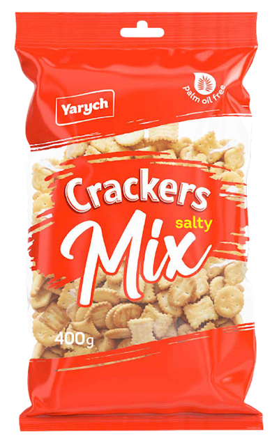 CRACKERS SALTY MIX 9/400GR YARYCH UKRAINE