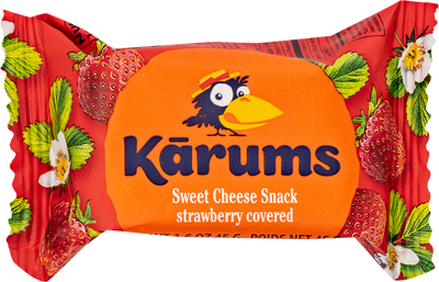 CHEESE BAR STRAWBERRY GLAZED 20/45GR KARUMS N51254
