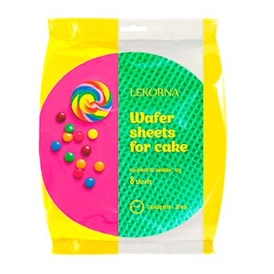 LAYERS RAINBOW PLAIN FOR CAKE WAFFLE 18/90GR LEKORNA N14640