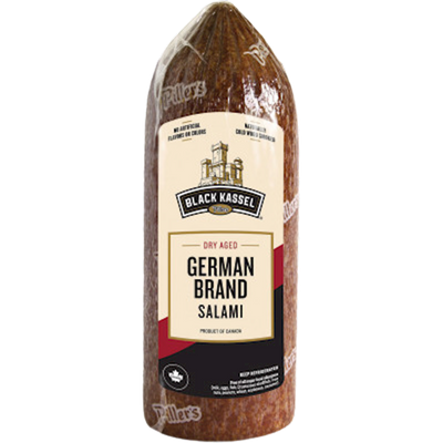 SALAMI DRY GERMAN 1/2.5LB PILLERS BLACK KASSEL N714/90527