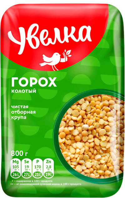 PEAS SPLITED 6/800GR UVELKA  N266