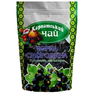 TEA BLACK CURRANT 16/100GR CARPATHIAN TEA  UKRAINE