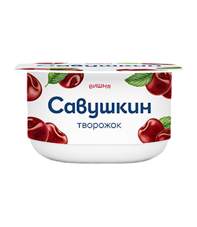 DESSERT CHERRY CURD 3.5% 8/120GR SAVUSHKIN PRODUCT N2812