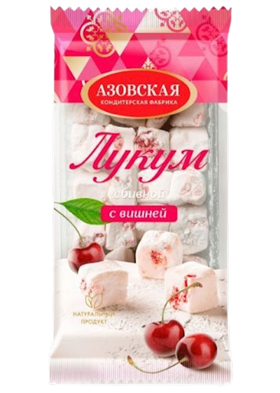 RAKHAT-LUKUM W/CHERRY 12/250GR AZOVSKAYA