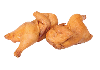 CHICKEN SMOKED HALVES 1/1.5LB ZNATNAYA PTICA NIQ6/90470