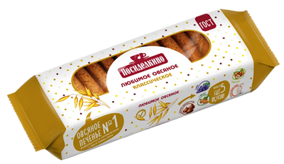 COOKIES OATMEAL CLASSIC 15/320GR POSIDELKINO RUSSIA N899