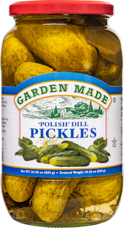 POLISH DILL PICKLES 12/920ML GARDEN MADE N6892