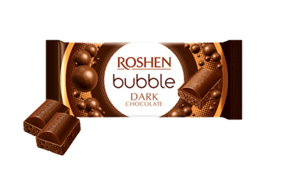 CHOCOLATE BAR AERATED EXTRA DARK  20/80GR ROSHEN N4368