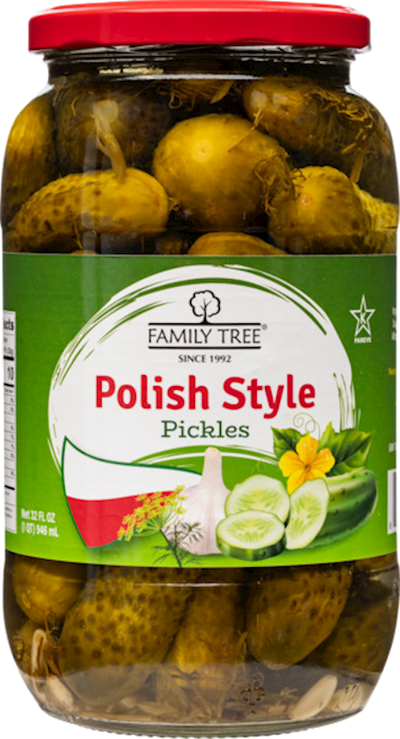 PICKLES POLISH STYLE 12/946ML FAMILY TREE N68