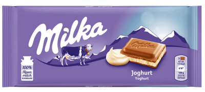 CHOCOLATE BAR MILK YOGURT 23/100GR MILKA  GERMANY N4043388