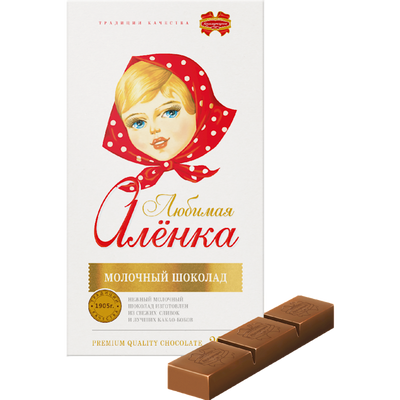 CHOCOLATE BAR LUBIMAYA ALENKA 17/200GR KOMMUNARKA N270