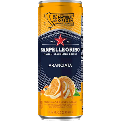 SOFT DRINK ARANCIATA CAN 24/330ML S.PELLEGRINO