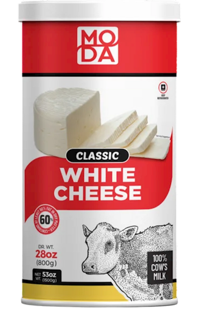 CHEESE WHITE CLASSIC 100% COWS MILK 6/800GR MODA N101746