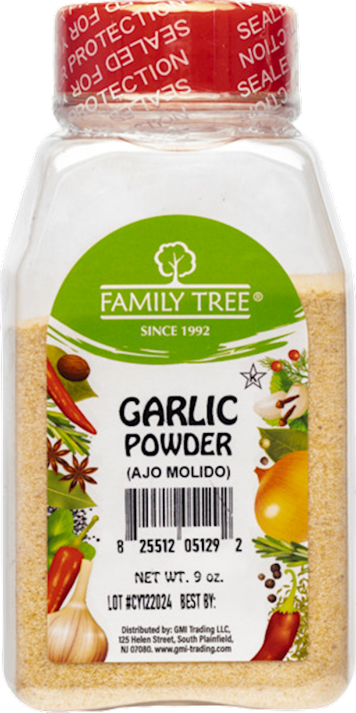 GARLIC POWDER 12/9OZ FAMILY TREE