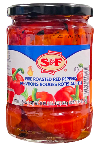 PEPPERS FIRE ROASTED RED 12/560ML S&F