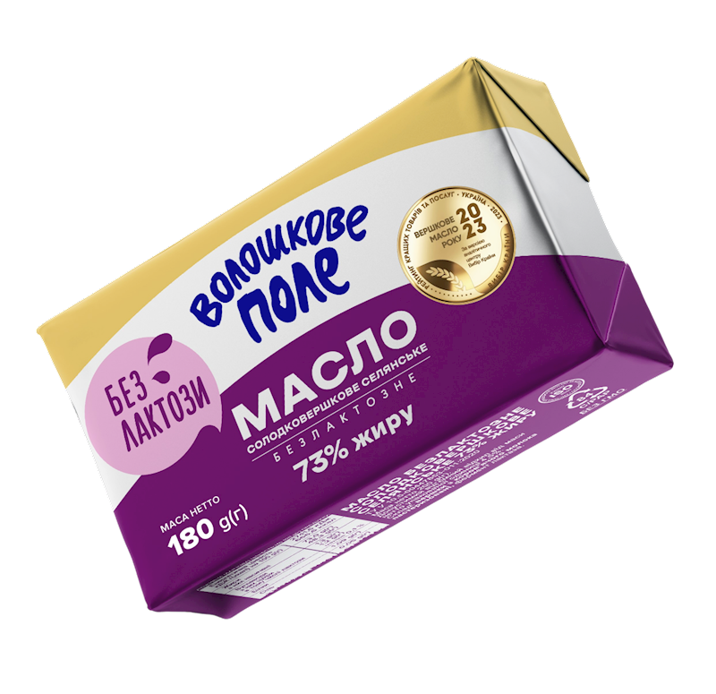 BUTTER SWEET 73% LACTOSE FREE 20/180GR VOLOSHKOVE POLE N0207