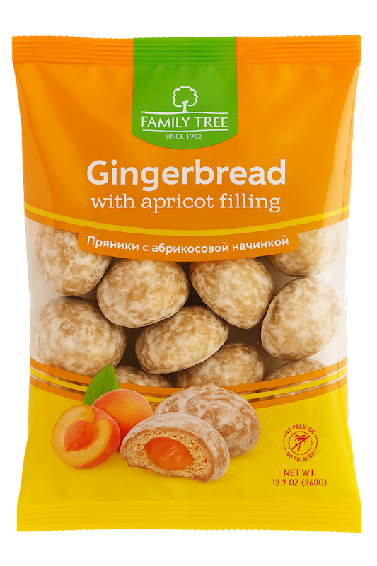 GINGERBREAD W/APRICOT FILLING 10/360GR FAMILY TREE N19